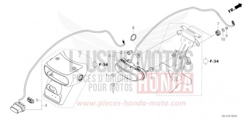 TAILLIGHT/LICENSE LIGHT CMX500AS de 2025